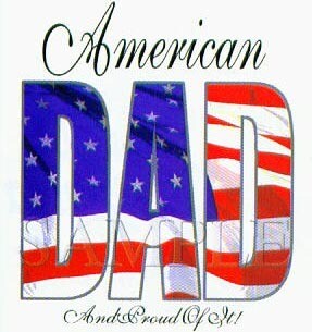 T-shirt Father's Day American DAD and Proud of It