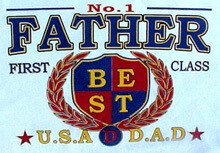 T-shirt Father's Day No 1 Father Best USA DAD