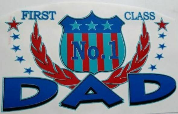 T-shirt Father's Day: First Class No. 1 DAD