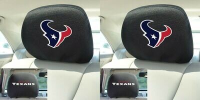 Head Rest Cover - NFL Houston Texans. Sold in Pairs