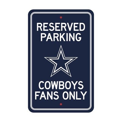 ​License Sports NFL Plastic Parking Signs Dallas Cowboys