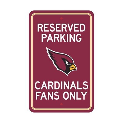 ​License Sports NFL Plastic Parking Signs Arizona Cardinals