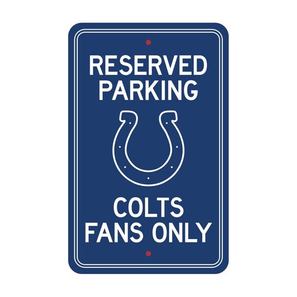 ​License Sports NFL Plastic Parking Signs Indianapolis Colts