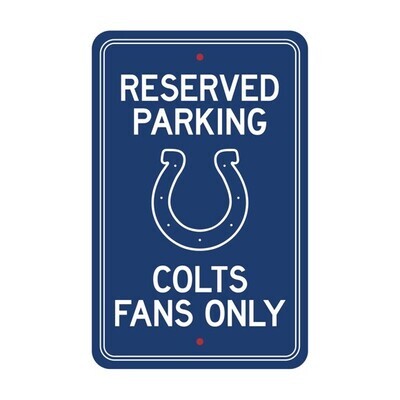 ​License Sports NFL Plastic Parking Signs Indianapolis Colts