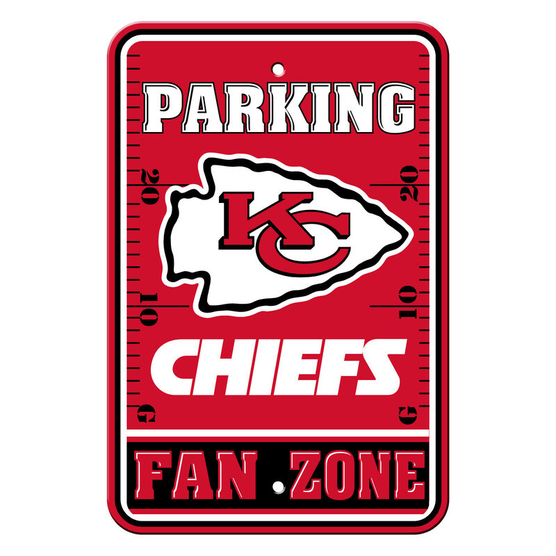 ​License Sports NFL Plastic Parking Signs Kansas City Chiefs