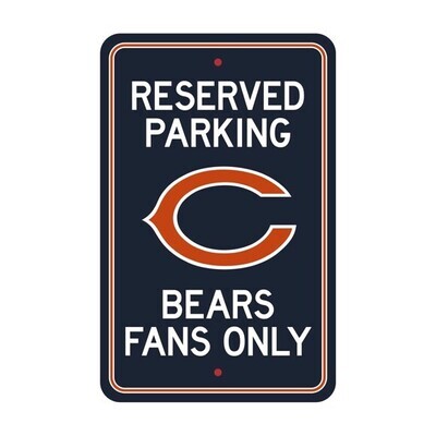 ​License Sports NFL Plastic Parking Signs Chicago Bears