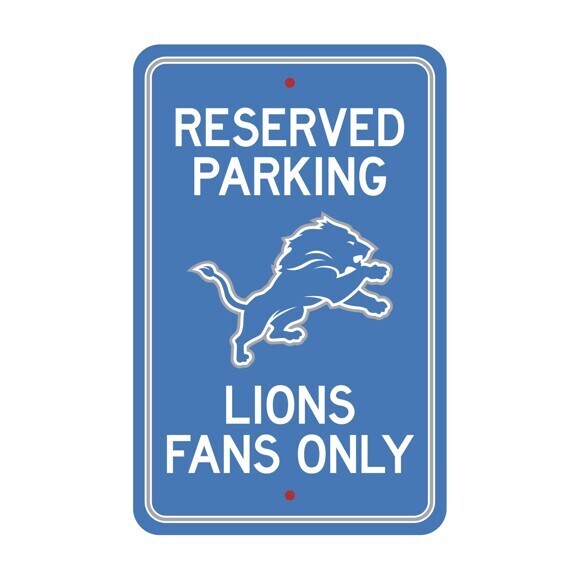 ​License Sports NFL Plastic Parking Signs Detroit Lions