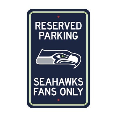 ​License Sports NFL Plastic Parking Signs Seattle Seahawks