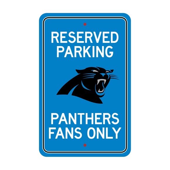 ​License Sports NFL Plastic Parking Signs Carolina Panthers