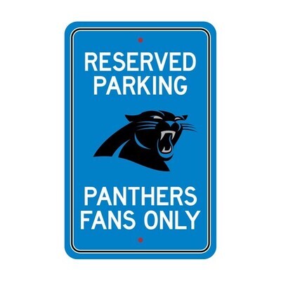 ​License Sports NFL Plastic Parking Signs Carolina Panthers