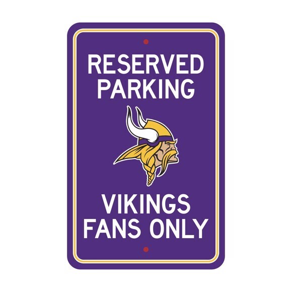 ​License Sports NFL Plastic Parking Signs Minnesota Vikings