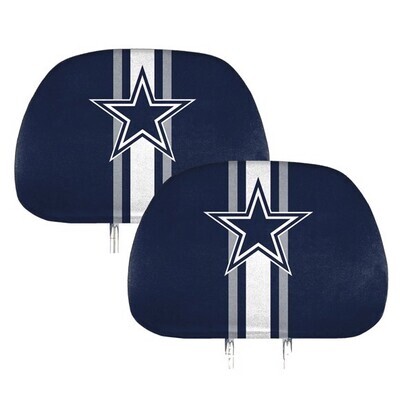 Set of 2-side Printed Head Rest Cover - NFL Dallas Cowboys