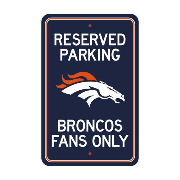 ​License Sports NFL Plastic Parking Signs Denver Broncos