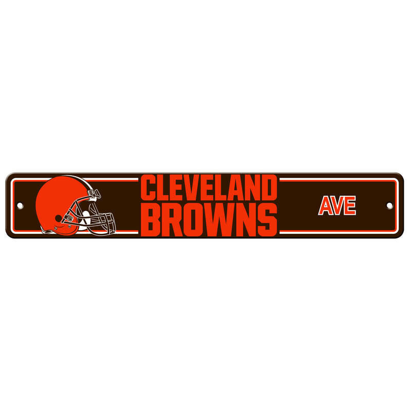Plastic Street Sign 24" - NFL Cleveland Browns