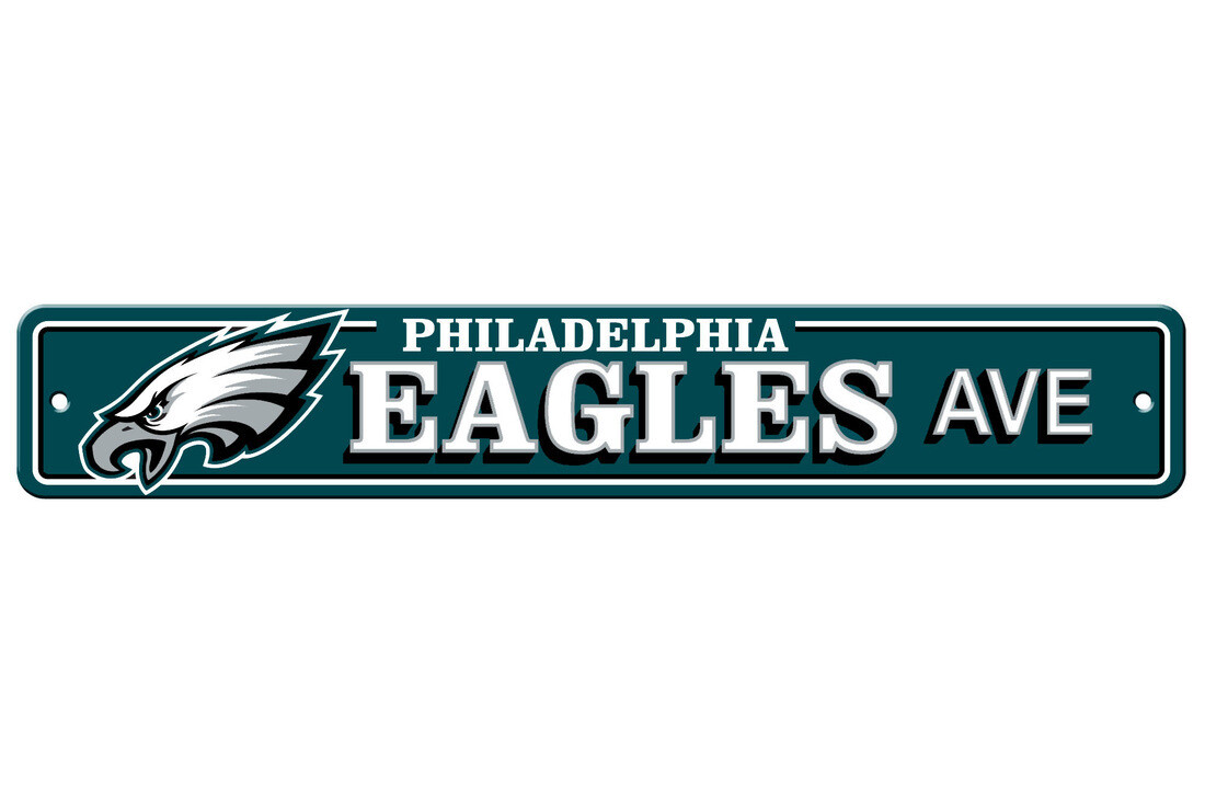 Plastic Street Sign 24" - NFL Philadelphia Eagles