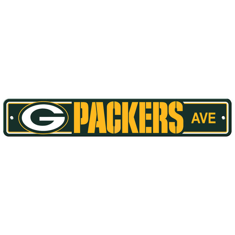 Plastic Street Sign 24" - NFL Green Bay Packers