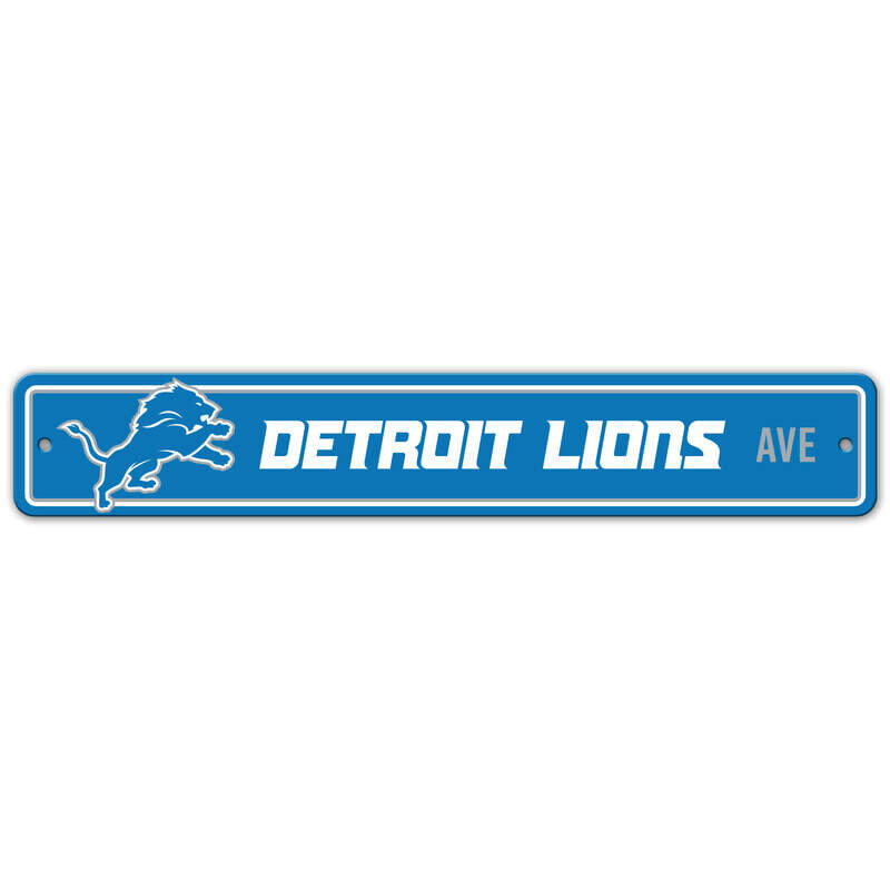 Plastic Street Sign 24" - NFL Detroit Lions