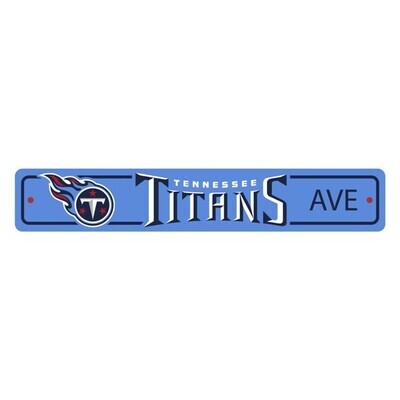 Plastic Street Sign 24" - NFL Tennessee Titans