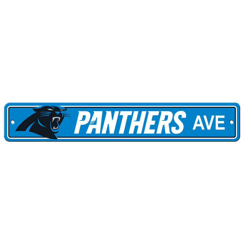 Plastic Street Sign 24" - NFL Carolina Panthers