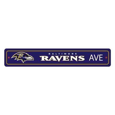 Plastic Street Sign 24" - NFL Baltimore Ravens