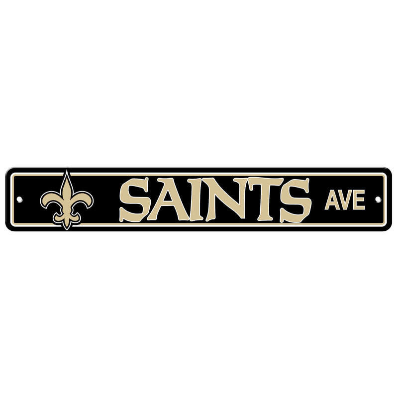 Plastic Street Sign 24" - NFL New Orleans Saints