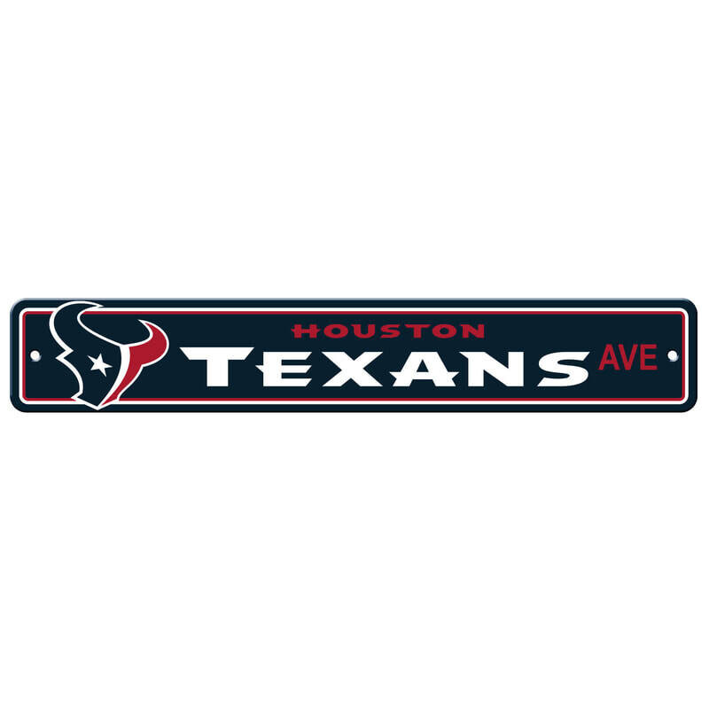 Plastic Street Sign 24" - NFL Houston Texans