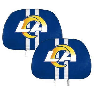 Set of 2-side Printed Head Rest Cover - NFL Los Angeles Rams