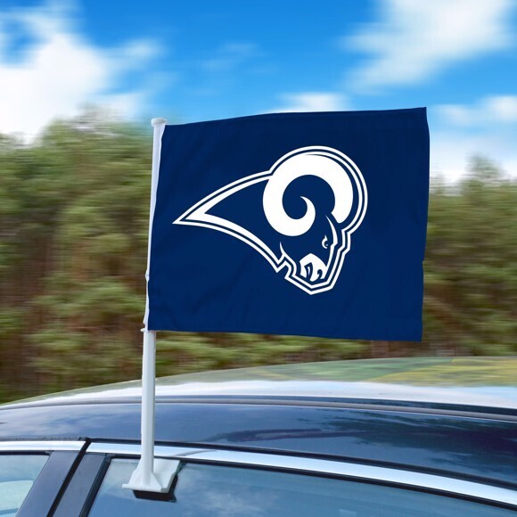 Car / Auto Window Flags - NFL Los Angeles Rams. 2-sided. Logo.