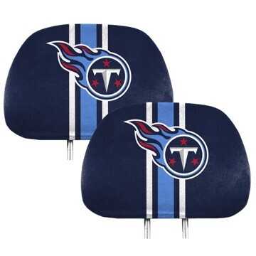 Set of 2-side Printed Head Rest Cover - NFL Tennessee Titans