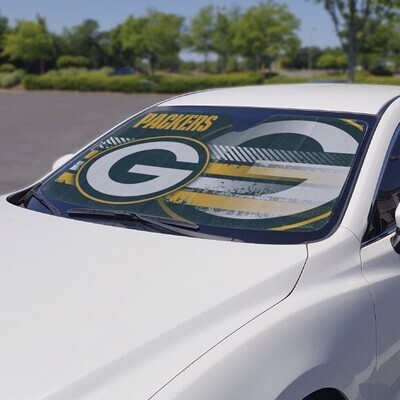Auto Sun Shades - NFL Green Bay Packers for Front Window.