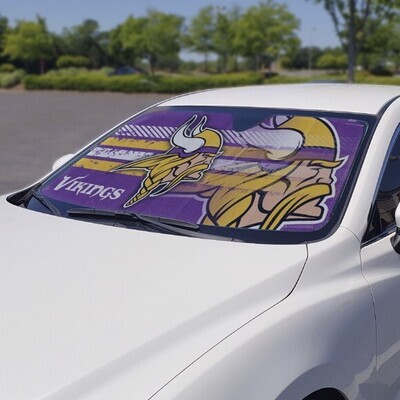 Auto Sun Shades - NFL Minnesota Vikings for Front Window.