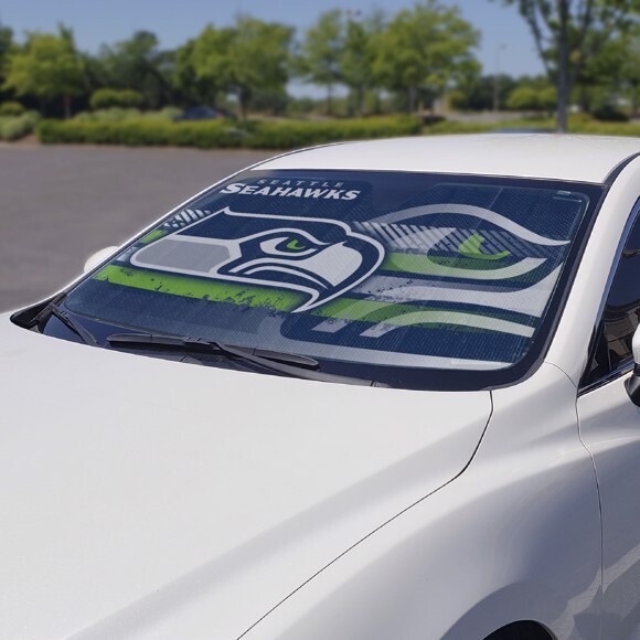 Auto Sun Shades - NFL Seattle Seahawks for Front Window.
