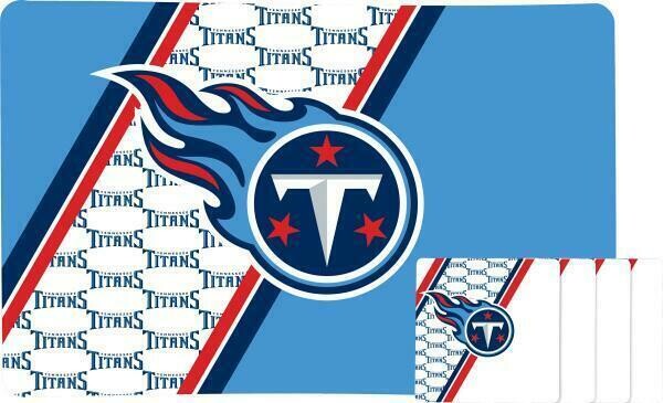 Placemat & Coaster Set - NFL Tennessee Titans