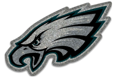 Bling Emblem Adhesive Decal with Silver Rhinestone - NFL Philadelphia Eagles