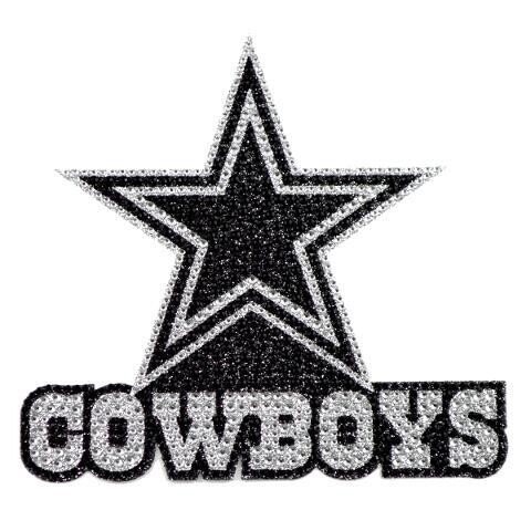 Bling Emblem Adhesive Decal with Silver Rhinestone - NFL Dallas Cowboys