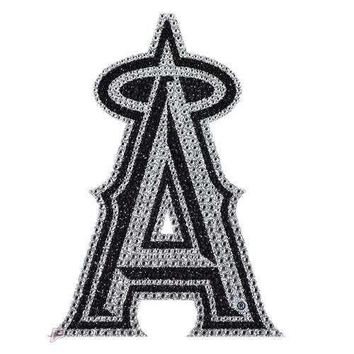 Bling Emblem Adhesive Decal with Silver Rhinestone  - MLB Los Angeles Angels