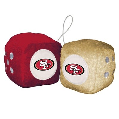 ​One Pair of Fuzzy Dices - NFL San Francisco 49ers