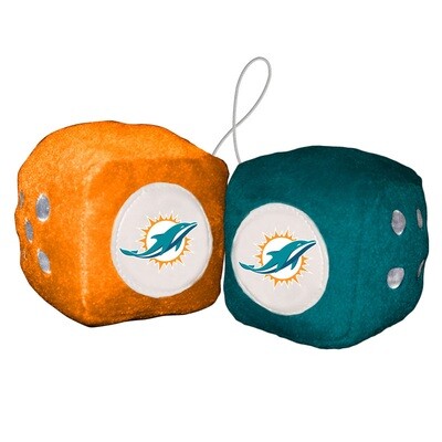​One Pair of Fuzzy Dices - NFL Miami Dolphins