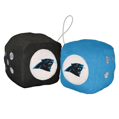 ​One Pair of Fuzzy Dices - NFL Carolina Panthers