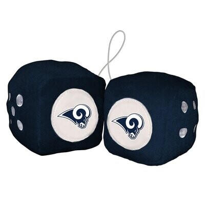 ​One Pair of Fuzzy Dices - NFL Los Angeles Rams