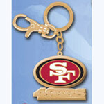Team Logo Zamac Key Tag - NFL San Francisco 49ers Football