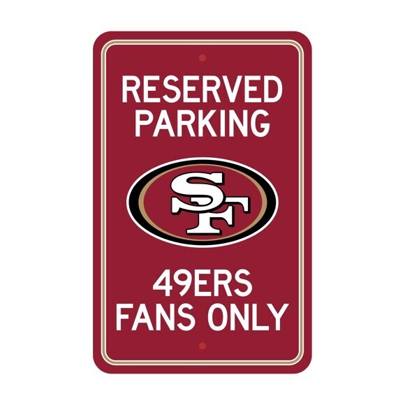 ​License Sports NFL Plastic Parking Signs - San Francisco 49ers