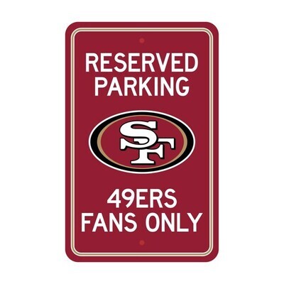 ​License Sports NFL Plastic Parking Signs - San Francisco 49ers