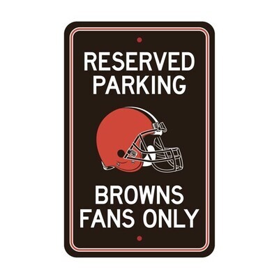 ​License Sports NFL Plastic Parking Signs Cleveland Browns