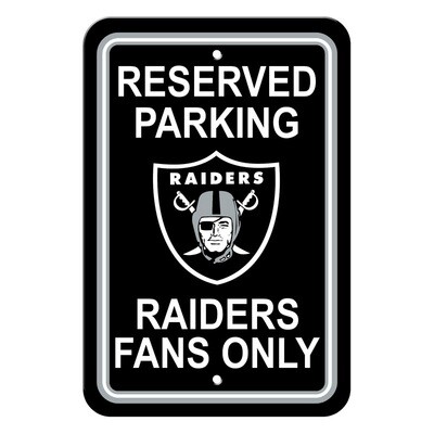 ​License Sports NFL Plastic Parking Signs Los Vegas Raiders