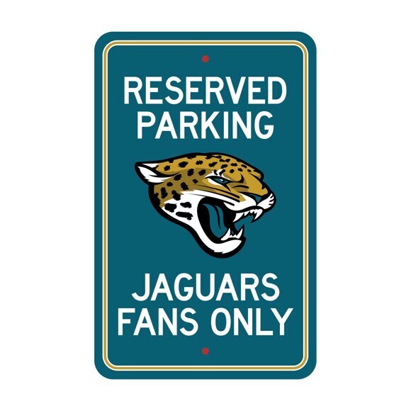 ​License Sports NFL Plastic Parking Signs Jacksonville jaguars