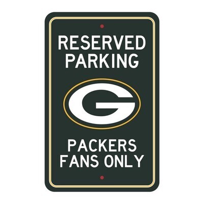 ​License Sports NFL Plastic Parking Signs Green Bay Packers