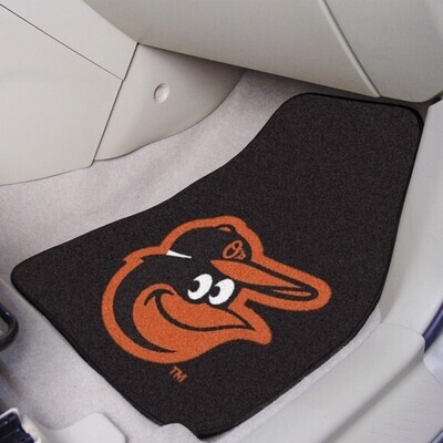 Carpet Car Mat Set - MLB Baseball Baltimore Orioles