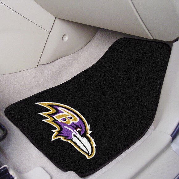 Carpet Car Mat Set - NFL Football Baltimore Ravens