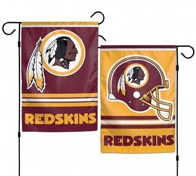 Washington Redskins NFL LOGO GARDEN FLAGS 2 SIDED 12.5" X 18"